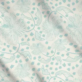 Meterware Summer Blossom Türkis
