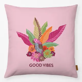 Kissen Good Vibes rosa