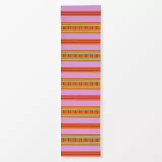 Tischläufer pink tribal stripes
