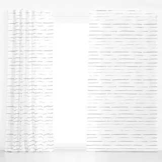 Dekovorhang Stripes On White