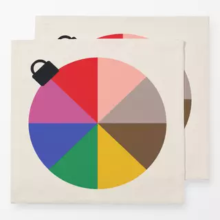 Servietten Regenbogen Kugel
