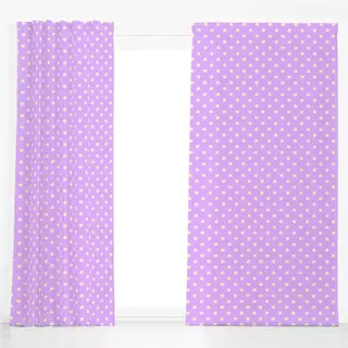 Dekovorhang Polka Dots Lila