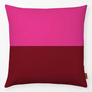 Kissen Love Duo weinrot pink