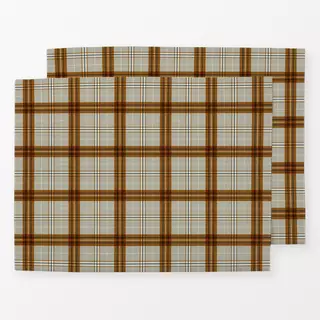 Tischset Karo braun beige