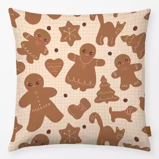 Kissen Lebkuchen Pattern vanille