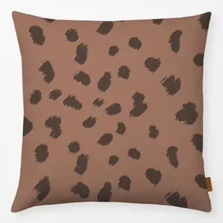 Kissen Wild Cat Brushstrokes puce