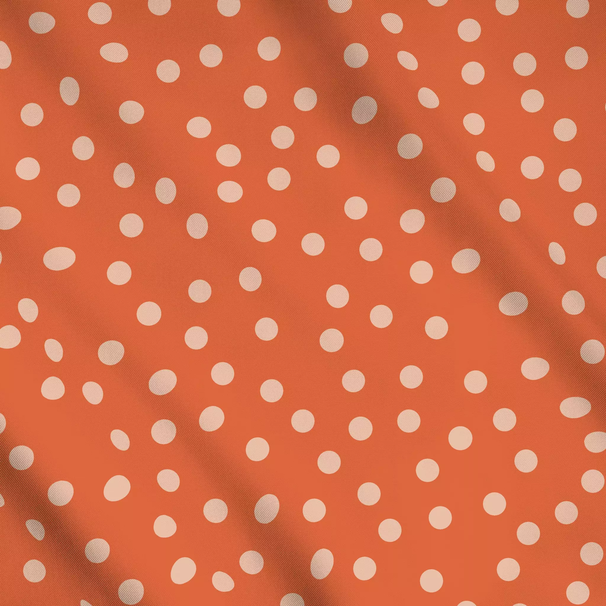 Meterware HAPPY Dots tomato, gemustert, von Julia Schumacher