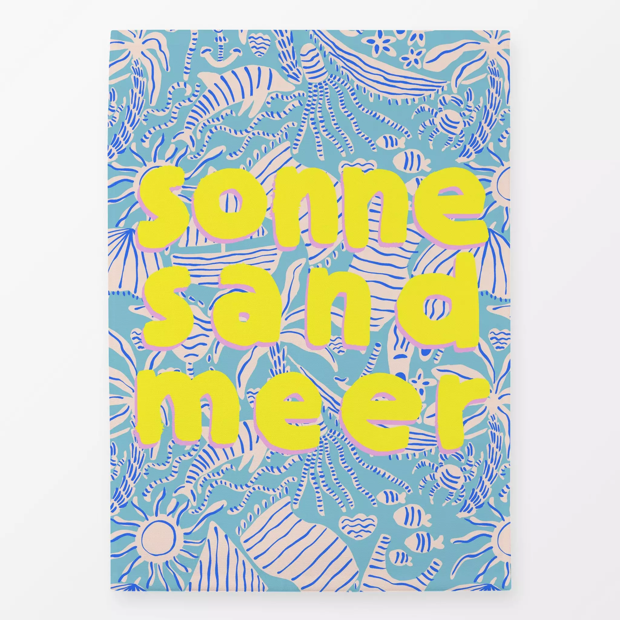 Geschirrtücher Sonne Sand Meer - Städte & Länder, Sommer, Sprüche & Schriftzüge - von „Julia Schumacher"; Fische, Urlaub, Mu...