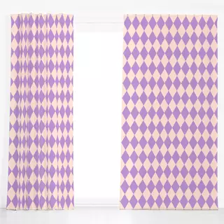 Dekovorhang Argyle flieder rosa