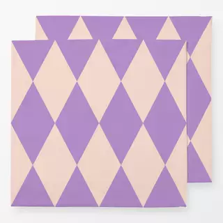 Servietten Argyle flieder rosa