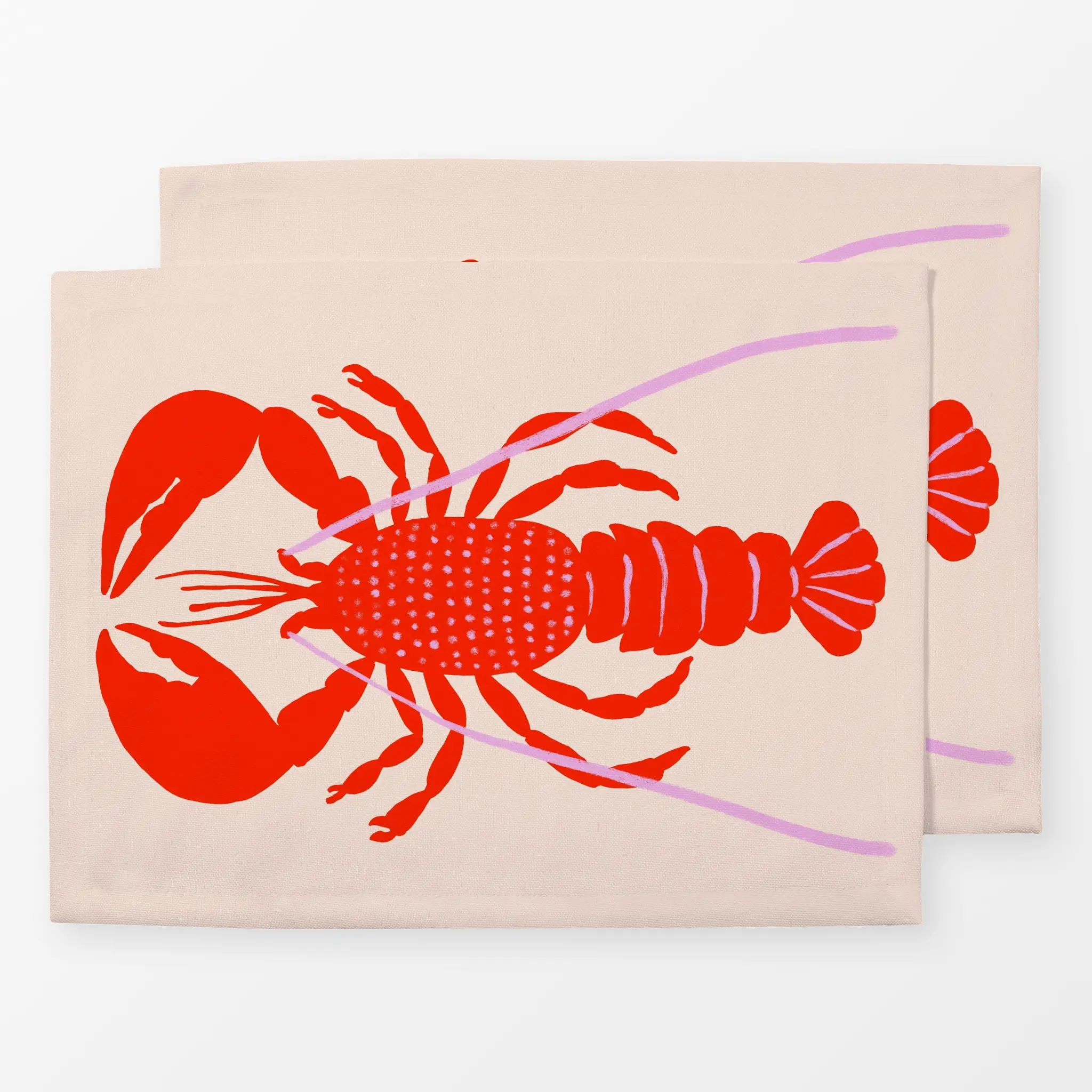 Tischset Summer Lobster, Tiere, Essen & Trinken, Früchte, Sommer, von Julia Schumacher