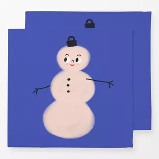 Servietten Schneemann
