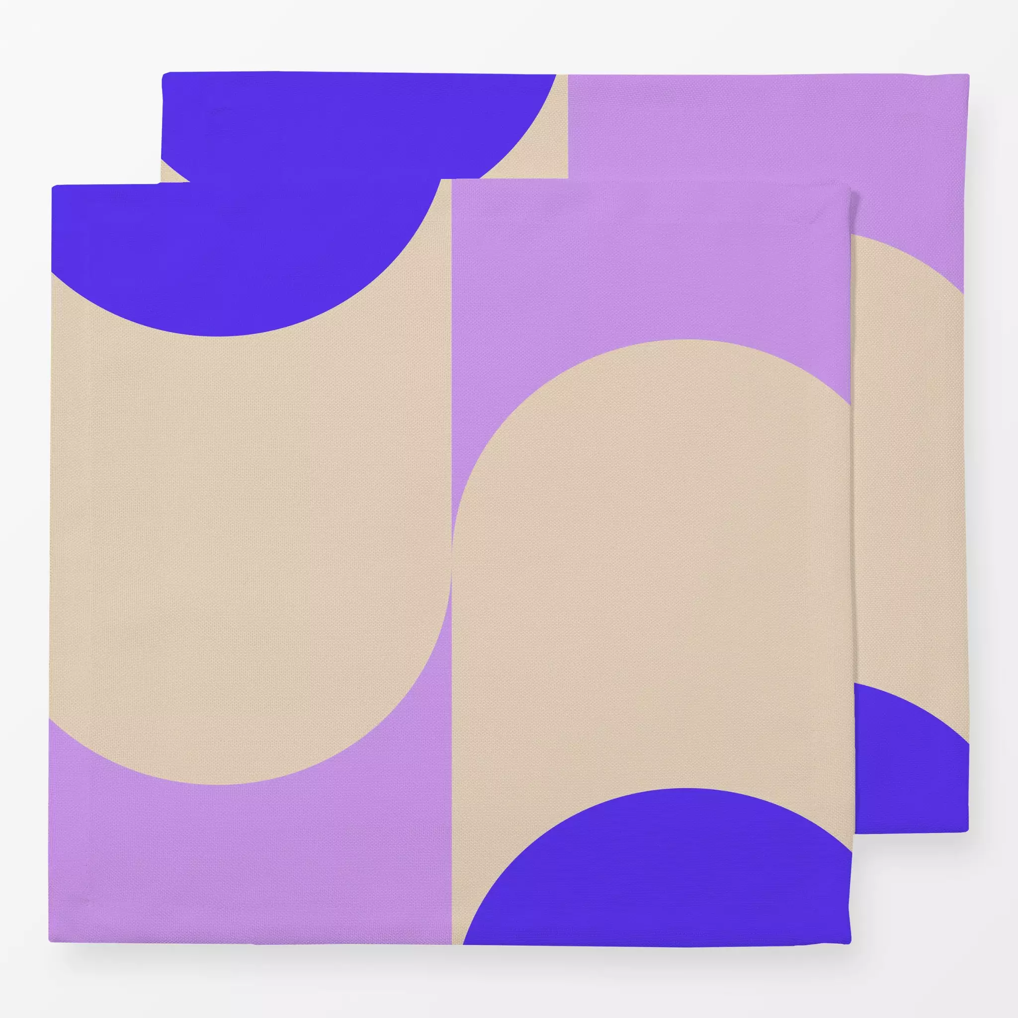 Servietten Fun On Off - Symbole & Muster - von „Julia Schumacher"; rosa, graphisch, beige, Kreise, fun, Halbkreis, gross, Bo...