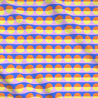 Meterware Fun House Sunrise Sunset Pattern