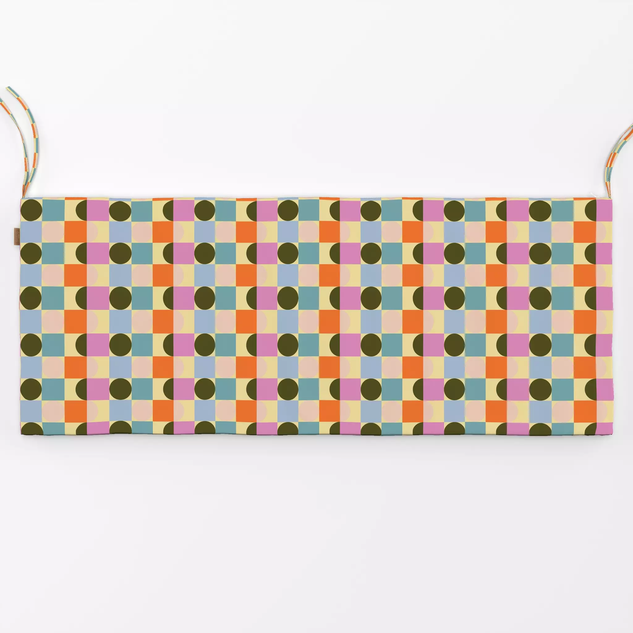Bankauflage Let's Play Pattern - Kinderzimmer & Motive für Kinder, Symbole & Muster - von „Julia Schumacher"; Geometrisch, O...