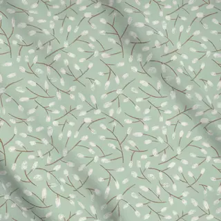 Meterware Catkins Allover Fresh sage