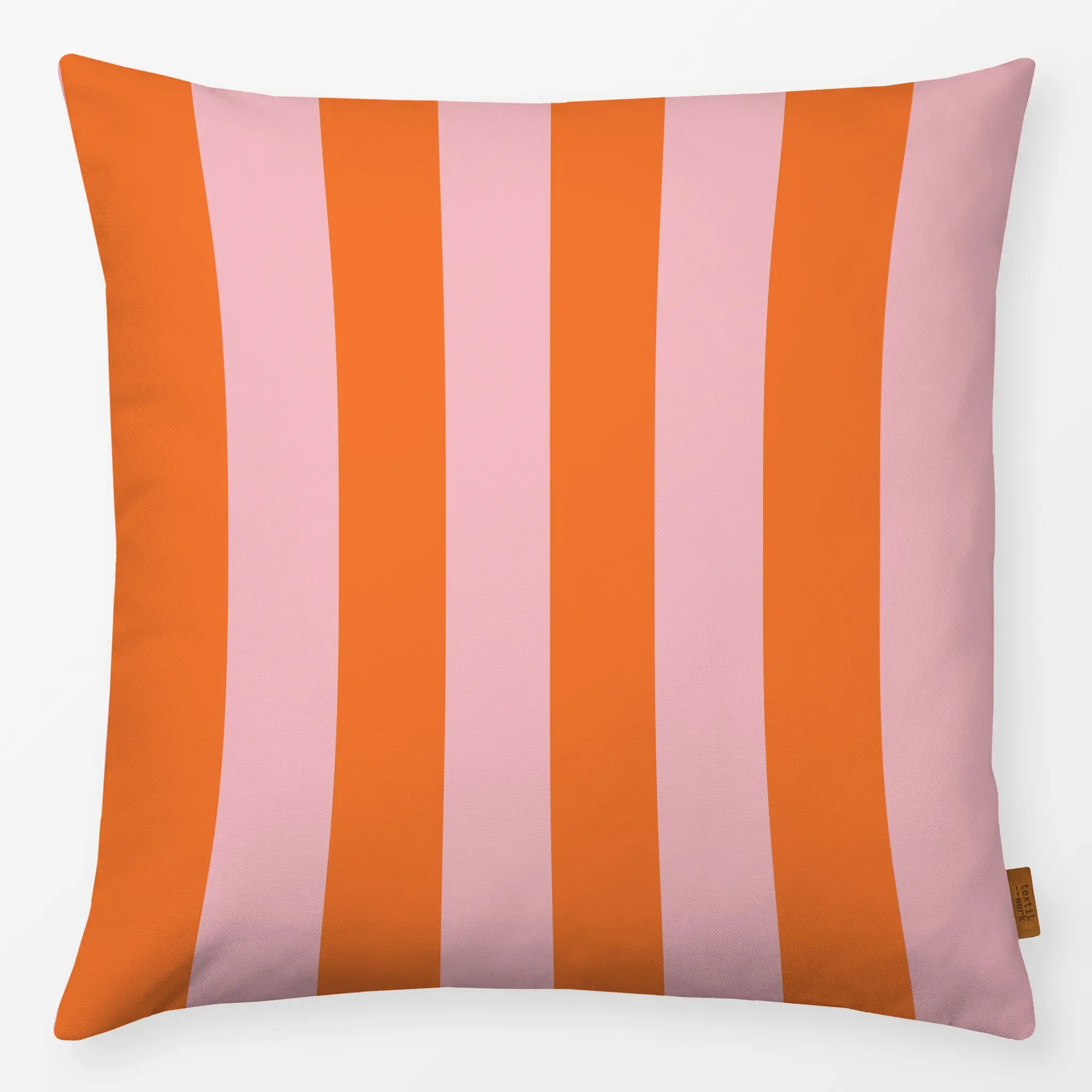 Kissen Kissen Blockstreifen rosa orange