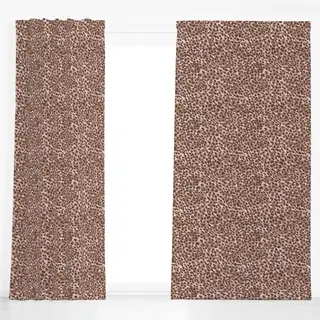 Dekovorhang Wild Cat Animal Print brown