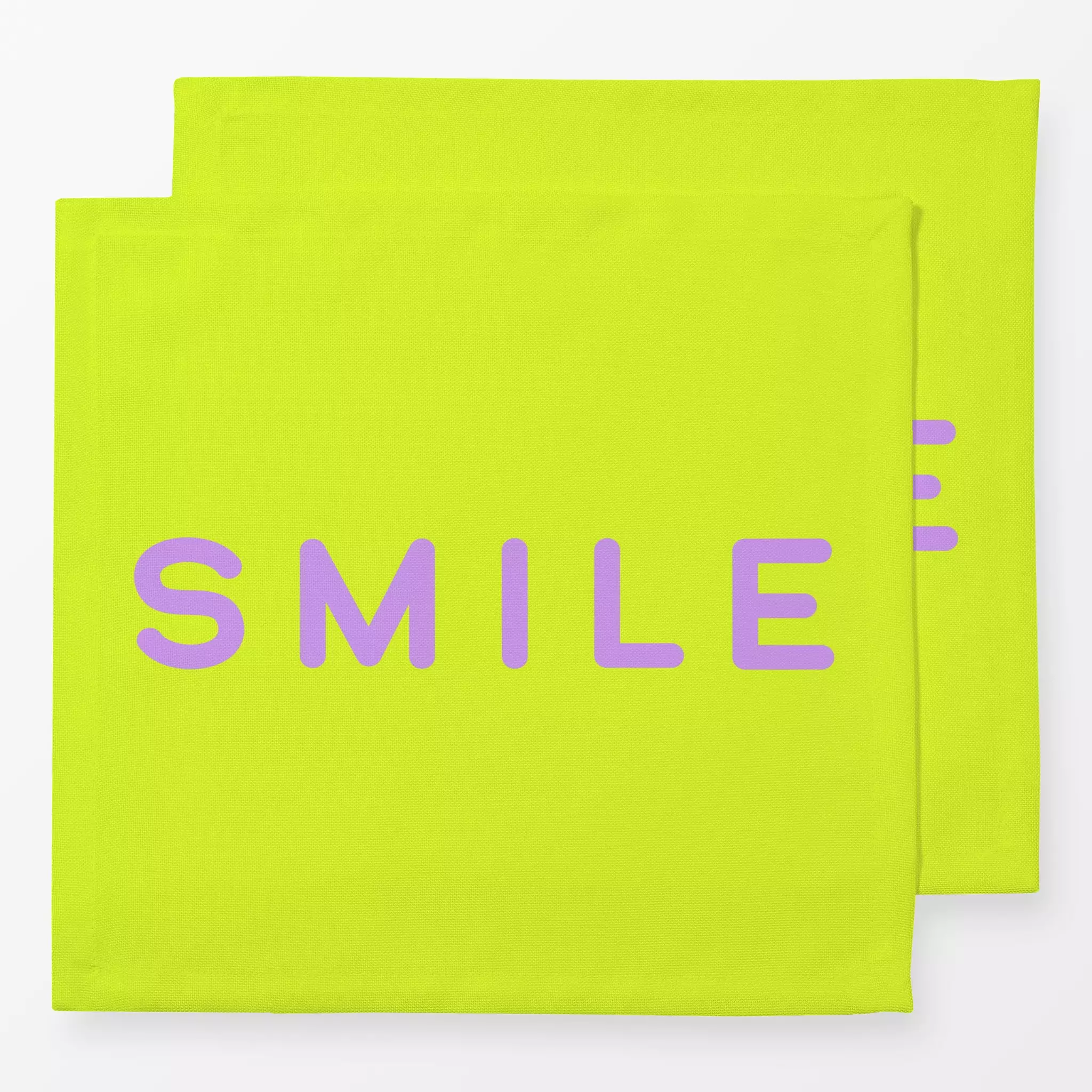 Servietten Fun Smile - Sprüche & Schriftzüge - von „Julia Schumacher"; Freude, Happy, fun, typo, statement, neon, lachen, sm...