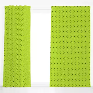 Dekovorhang Polka grün