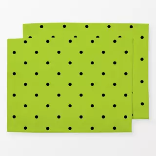 Tischset Polka grün