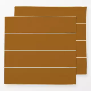 Servietten Streifen braun beige