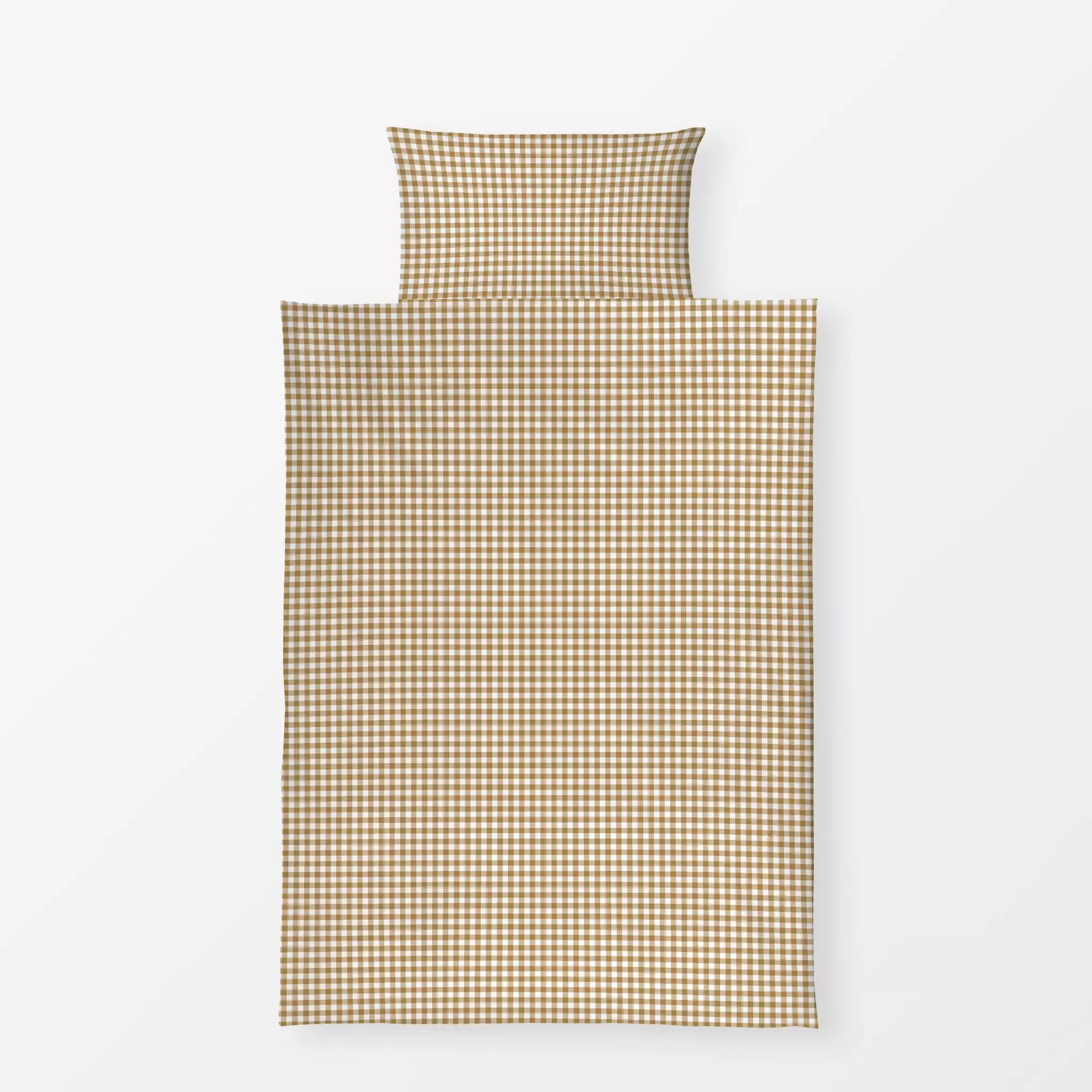 Bettwäsche Vichy beige - Symbole & Muster - von „Julia Schumacher"; Muster, kleingemustert, klassisch, kariert, gingham, kle...