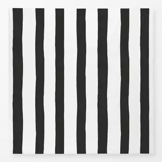 Tischdecke Streifen schwarz weiß