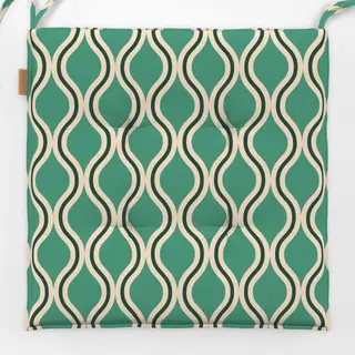 Sitzkissen Wellen Fliesen mint
