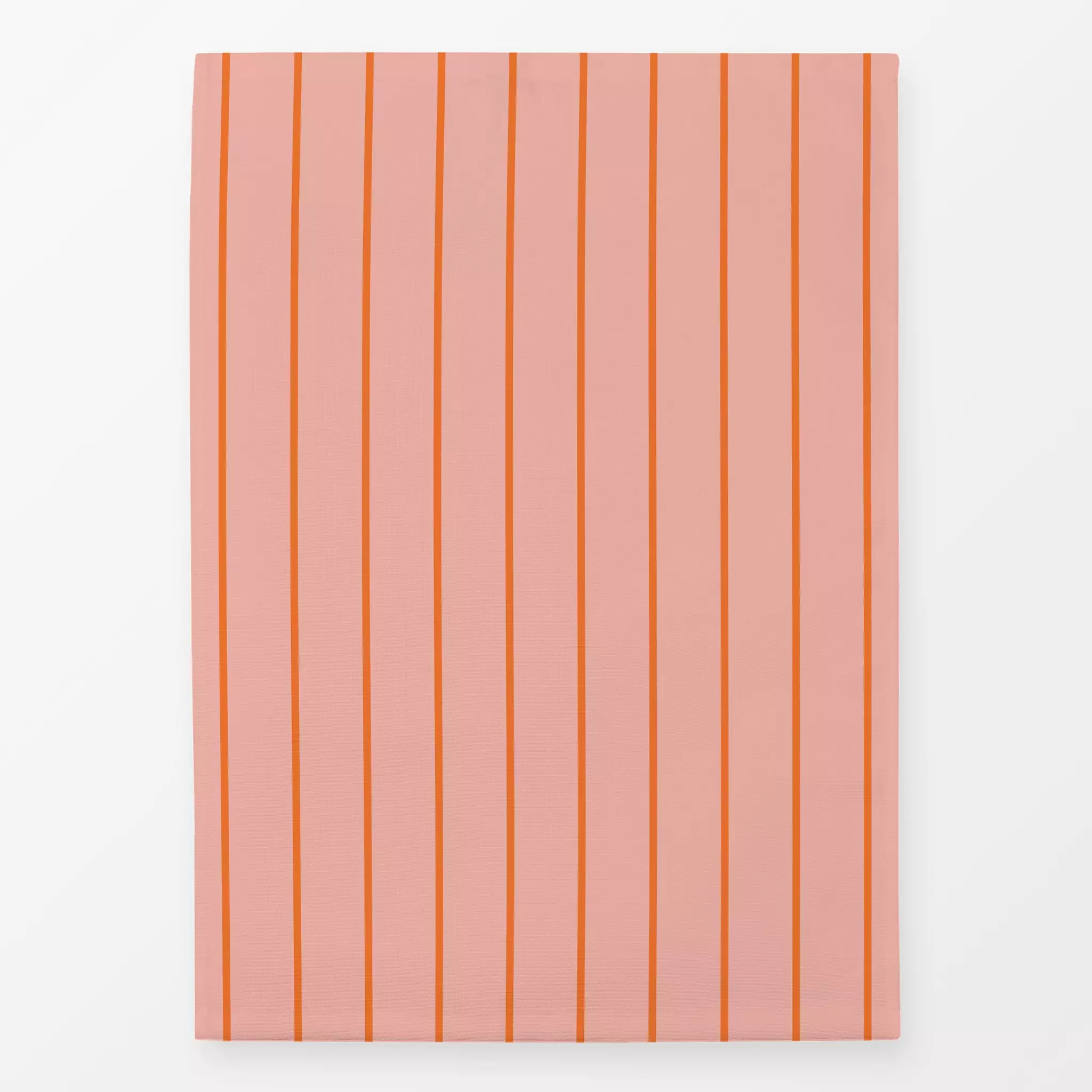 Geschirrtücher I love my bed stripes - Symbole & Muster - von „Julia Schumacher"; rosa, Orange, gestreift, lachs, vertikal, ...