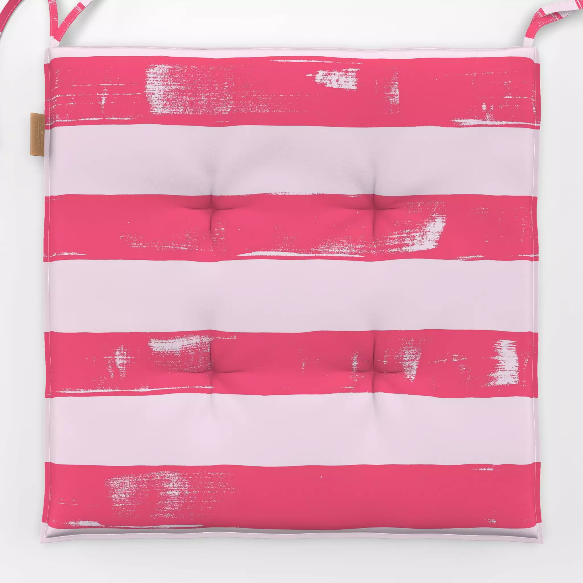 Sitzkissen SUN BEAMS pink - Symbole & Muster - von „Julia Schumacher"; Pinselstrich, Streifen, pool, Beach, gestreift, julia...