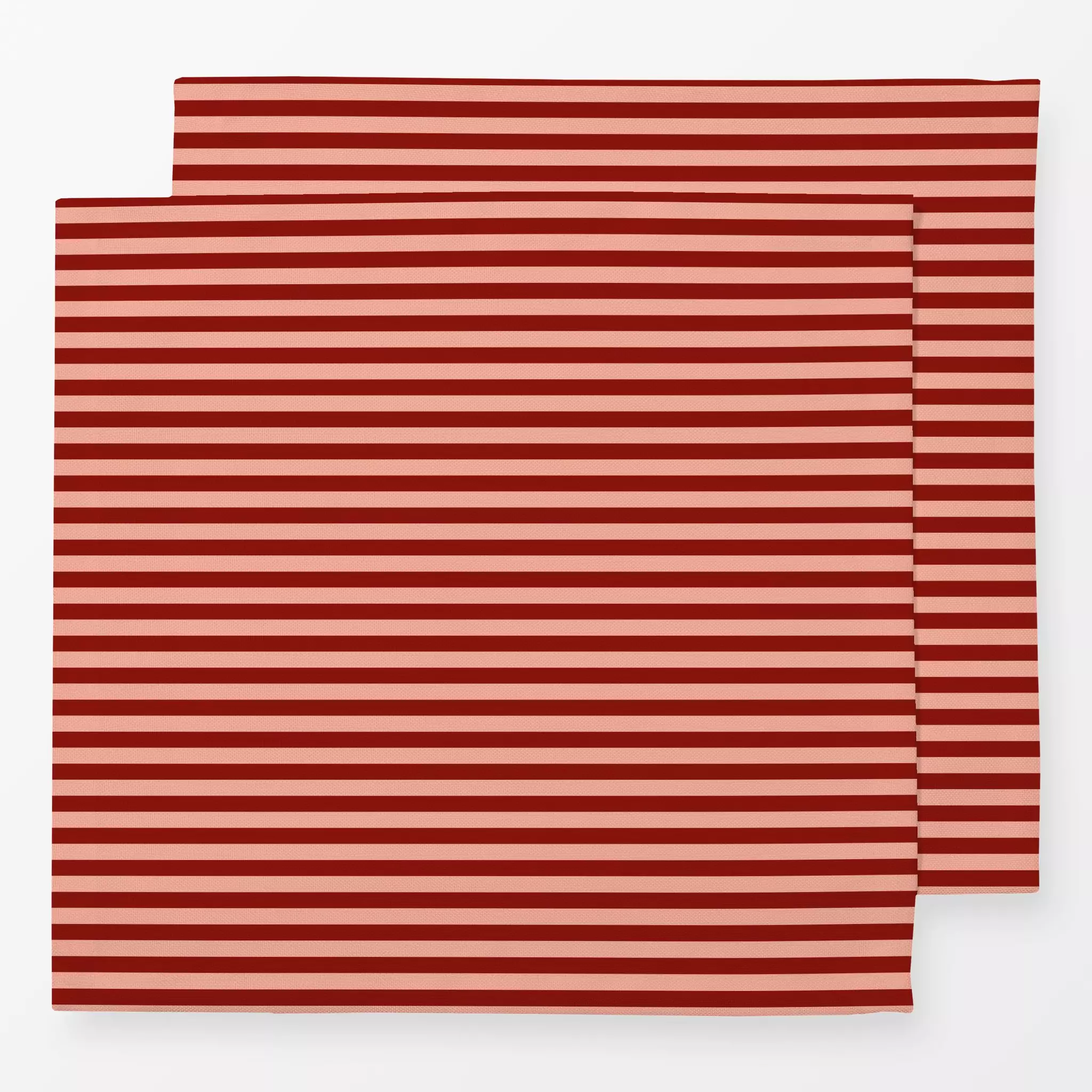 Servietten Feiner Streifen rot - Symbole & Muster - von „Julia Schumacher"; Streifen, klassisch, gestreift, lachs, horizonta...