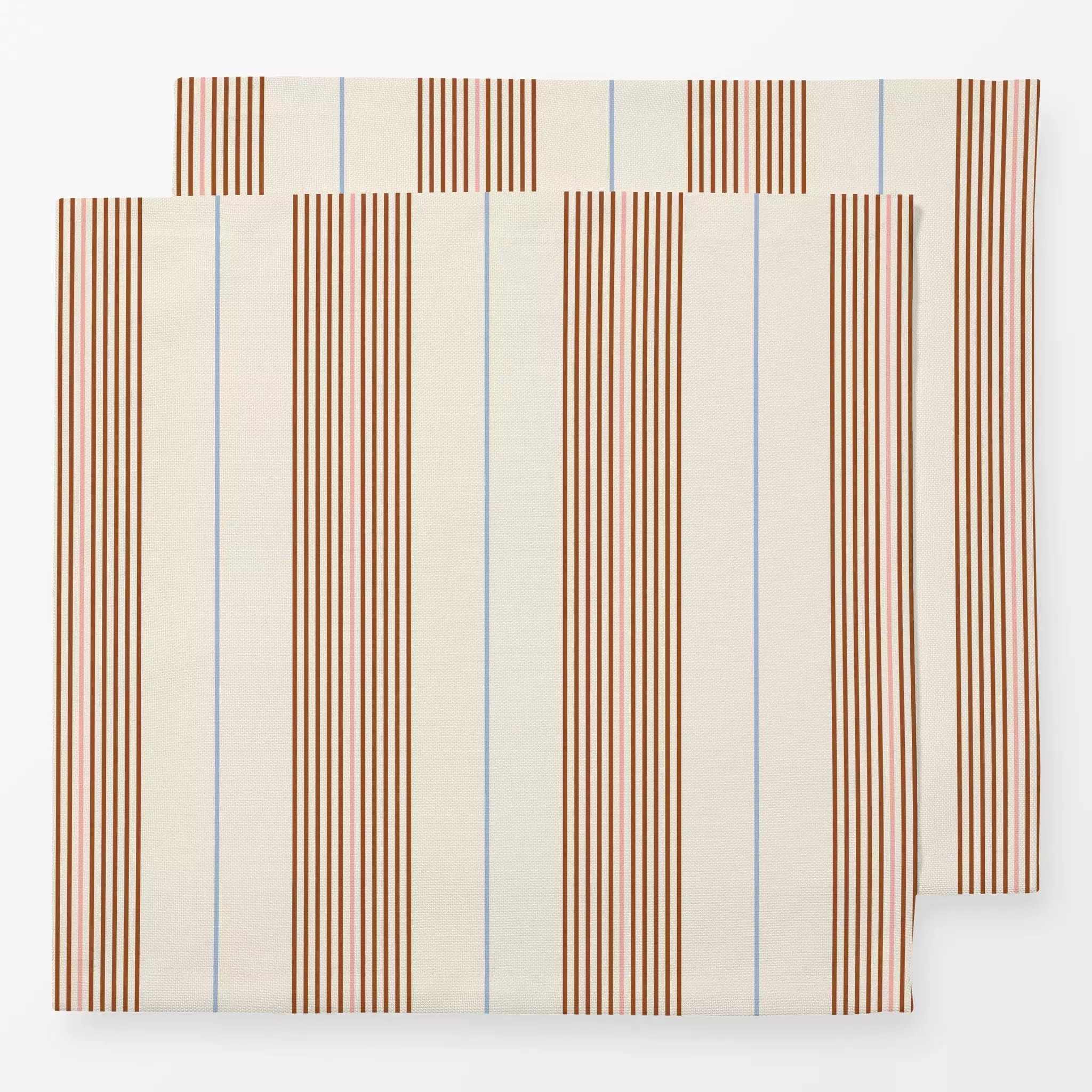 Servietten Herrenhemd Streifen beige - Herbst, Symbole & Muster - von „Julia Schumacher"; Streifen, rosa, hellblau, vertikal...