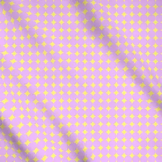 Meterware Fun House yellow Sparkling pink Dots