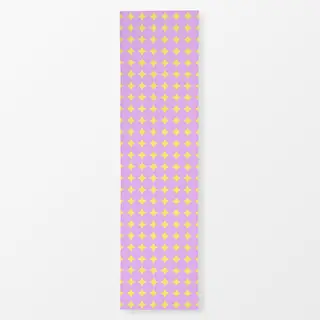 Tischläufer Fun House yellow Sparkling pink Dots