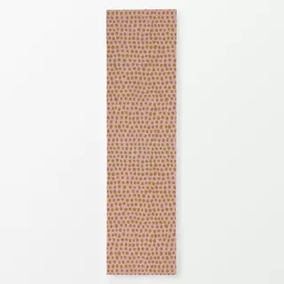 Tischläufer Puntos rosa y arcilla