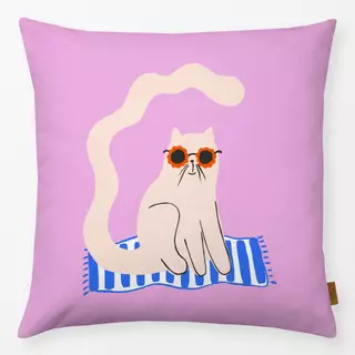 Kissen Katze am Strand