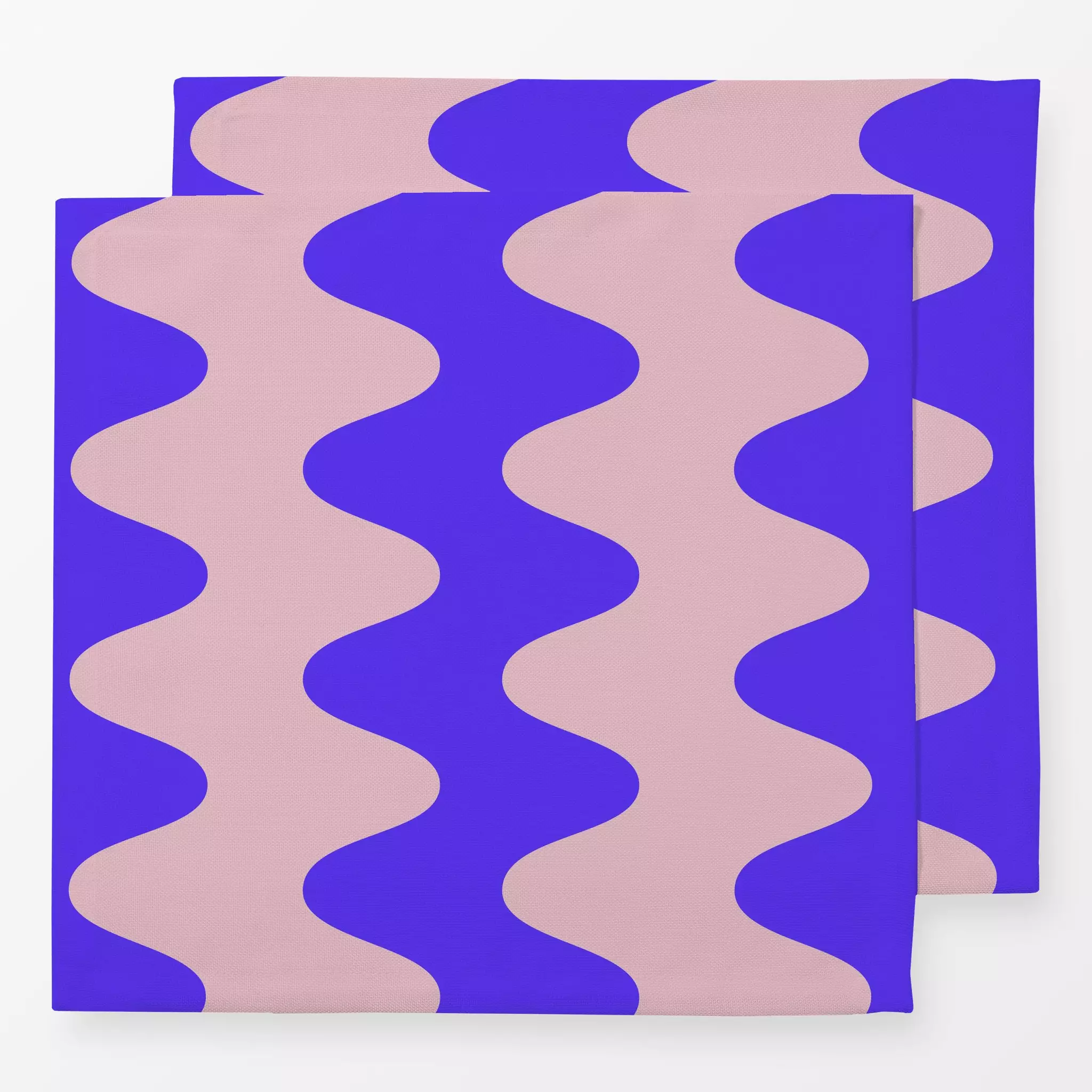 Servietten Fun Wave blue - Symbole & Muster - von „Julia Schumacher"; wellen, Beach, fun, beachvibes, gewellt, groovy