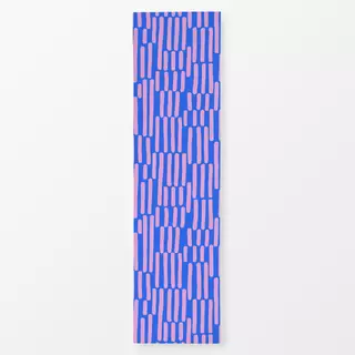 Tischläufer Pinselstriche rosa blau