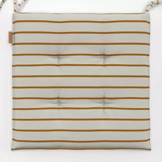 Sitzkissen Streifen beige
