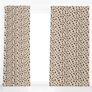 Dekovorhang Wild Cat Brushstrokes beige