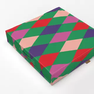 Bodenkissen Argyle bunt