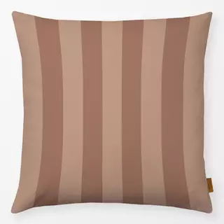 Kissen Streifen in Mocha Mousse