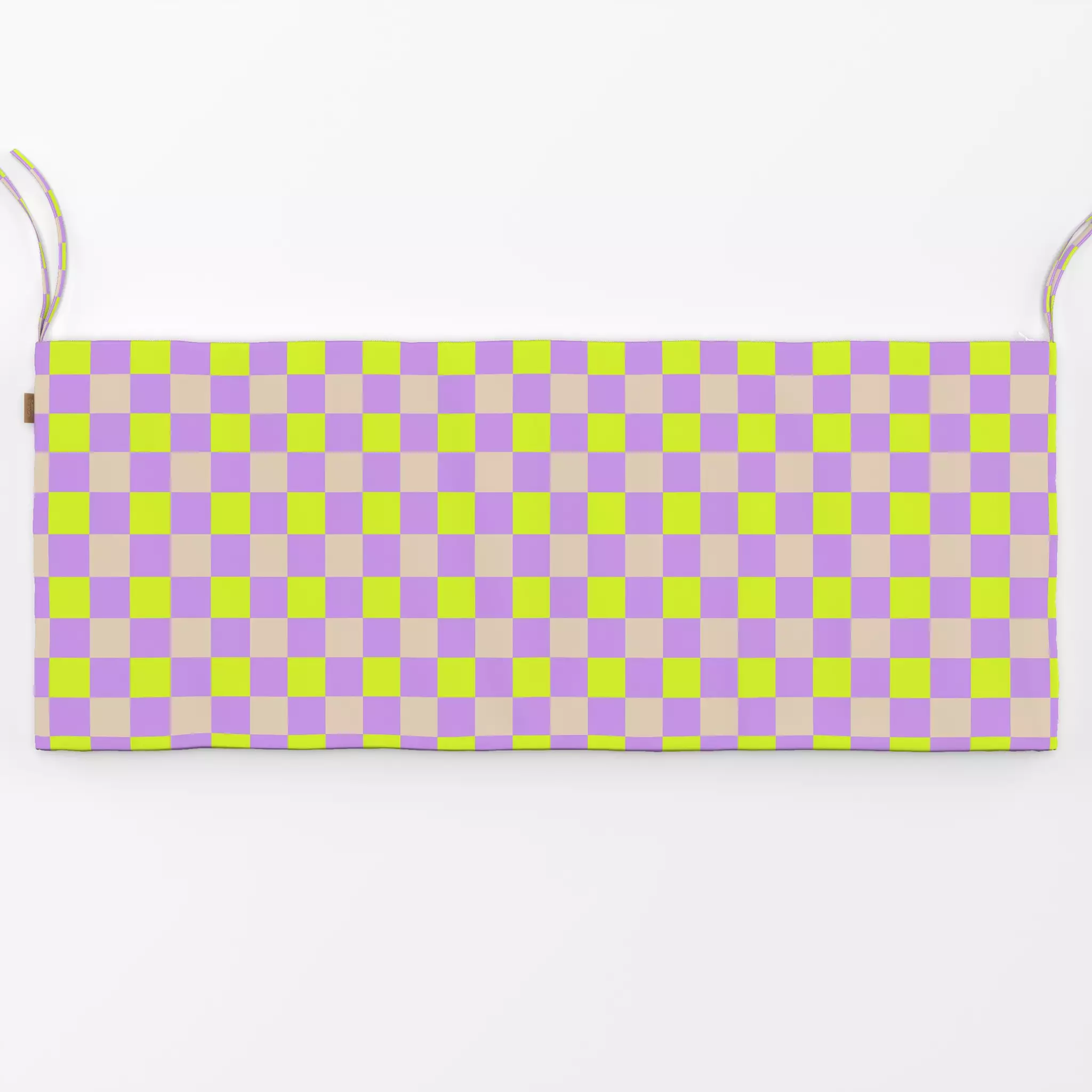 Bankauflage Fun Chess - Symbole & Muster - von „Julia Schumacher"; rosa, frisch, Karos, fun, funky, groovy