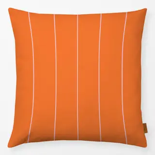 Kissen Love dünne Streifen orange