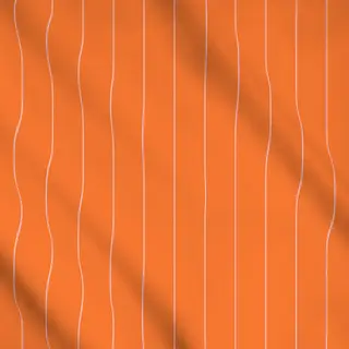 Meterware Love dünne Streifen orange