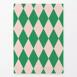 Geschirrtücher Argyle grün rosa