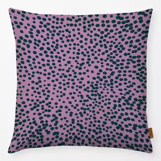 Kissen Dark pine dots on lilac