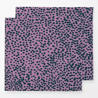 Servietten Dark pine dots on lilac