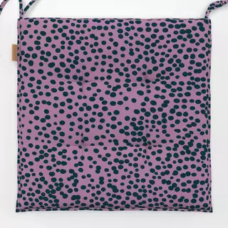 Sitzkissen Dark pine dots on lilac